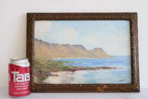 **RS17** A wonderful framed (behind glass) painting signed "S. Wallace" of the Twelve Apostles