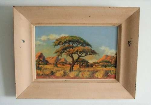 **RS17** A signed & framed oil on board painting by South African landscape artist JHL Van Zyl