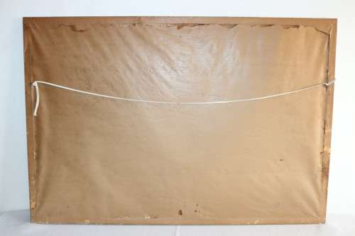 A stunning large original signed "Tang Ping"  framed oil painting of Chinese junk boats - amazing!!