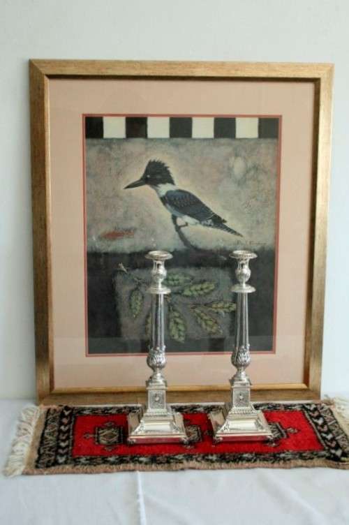 A superb pair of original "Hadad" Judaica sterling silver (925) candlesticks in amazing condition