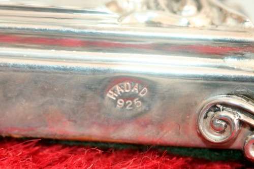 A superb pair of original "Hadad" Judaica sterling silver (925) candlesticks in amazing condition