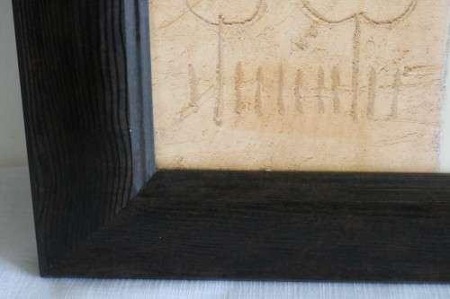 An amazing framed (behind glass) "Abstract" style painting print of an African lady! - RS17Sale