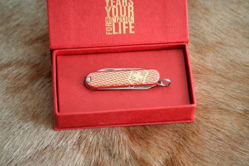 Discounted!! Stunning collectable Victorinox 125 year Special Edition Classic Swiss Army knife