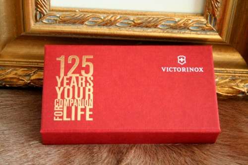 An awesome collectable Victorinox 125 year anniversary Special Edition Swiss Card knife & wallet
