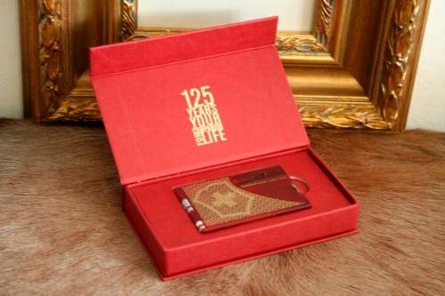 An awesome collectable Victorinox 125 year anniversary Special Edition Swiss Card knife & wallet