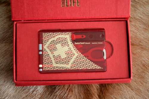 An awesome collectable Victorinox 125 year anniversary Special Edition Swiss Card knife & wallet