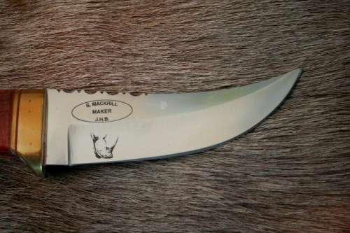 Rare 500-limited edition original S. Mackrill custom made African Big Five boxed hunting knife set!