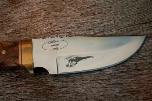 Rare 500-limited edition original S. Mackrill custom made African Big Five boxed hunting knife set!