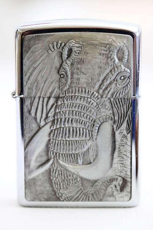 **RS17** An amazing c1996 original Zippo limited edition Barrett Smythe "Elephant" lighter in a box