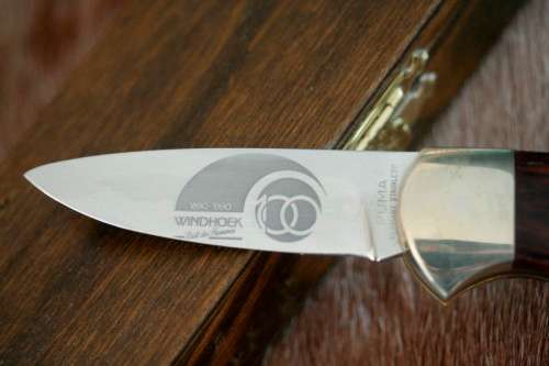 A rare and very collectable limited number 73/100 Puma 4-star "Windhoek Centennial" folding knife
