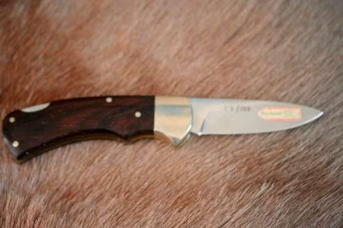 A rare and very collectable limited number 73/100 Puma 4-star "Windhoek Centennial" folding knife