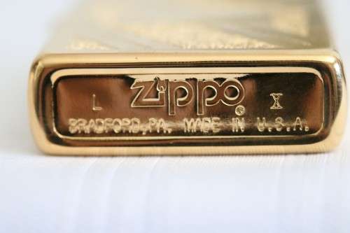 An magnificent Zippo limited edition "Golden Elegance" gold-tone lighter w/ space for engraving