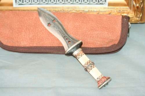 Discounted!!! Spectacular hand made Kevin & Heather Harvey 1/4 scale West African Kuba Knife