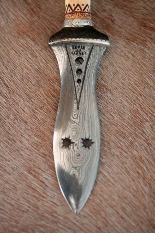 Discounted!!! Spectacular hand made Kevin & Heather Harvey 1/4 scale West African Kuba Knife