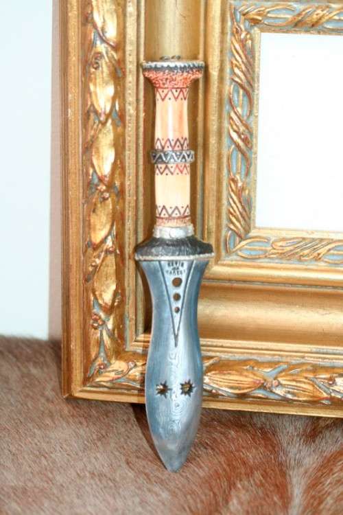Discounted!!! Spectacular hand made Kevin & Heather Harvey 1/4 scale West African Kuba Knife