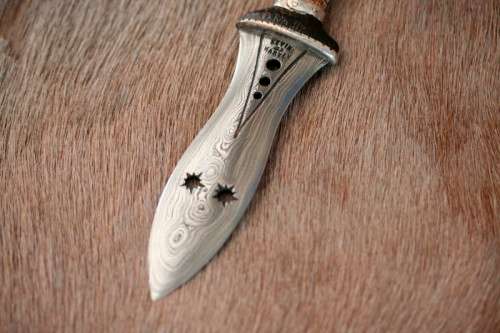 Discounted!!! Spectacular hand made Kevin & Heather Harvey 1/4 scale West African Kuba Knife