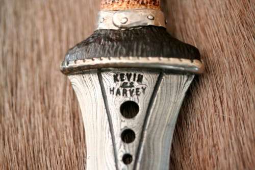 Discounted!!! Spectacular hand made Kevin & Heather Harvey 1/4 scale West African Kuba Knife