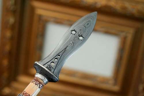 Discounted!!! Spectacular hand made Kevin & Heather Harvey 1/4 scale West African Kuba Knife