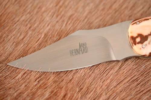 **RS17** Beautifully made Arno Bernard Snr. antique Warthog bone-handle knife w/ original sheath