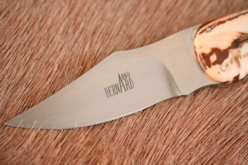 **RS17** Beautifully made Arno Bernard Snr. antique Warthog bone-handle knife w/ original sheath