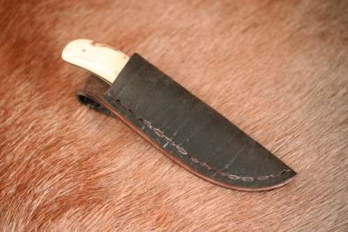 **RS17** Beautifully made Arno Bernard Snr. antique Warthog bone-handle knife w/ original sheath