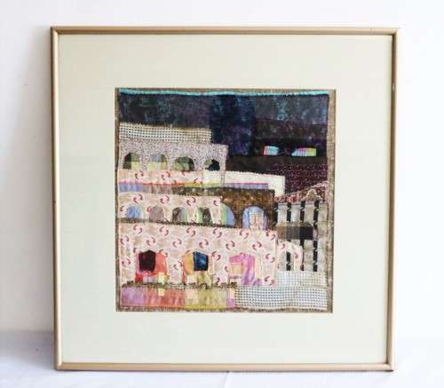 A stunning framed Indian textile fabric artwork - great condition - Unusual wall art - AAA