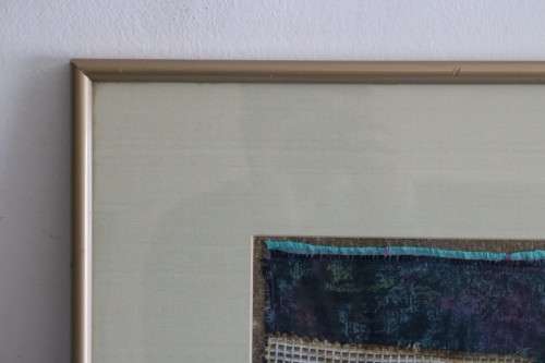 A stunning framed Indian textile fabric artwork - great condition - Unusual wall art - AAA