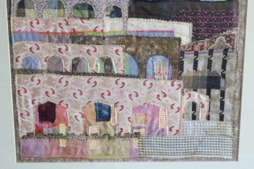 A stunning framed Indian textile fabric artwork - great condition - Unusual wall art - AAA