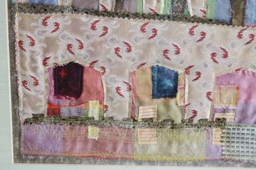 A stunning framed Indian textile fabric artwork - great condition - Unusual wall art - AAA