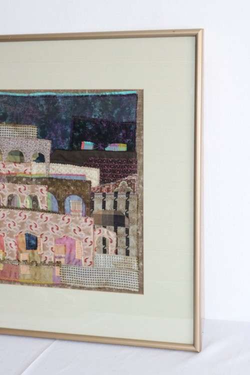 A stunning framed Indian textile fabric artwork - great condition - Unusual wall art - AAA