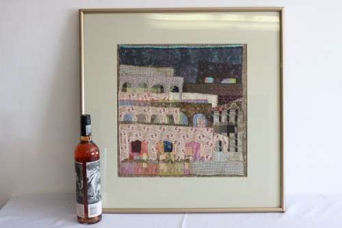 A stunning framed Indian textile fabric artwork - great condition - Unusual wall art - AAA