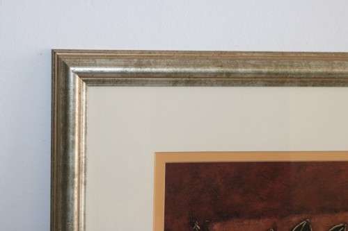 A pair of wonderfully framed (behind glass) "Leaf" illustration prints by Paul Brigham - RS17Sale