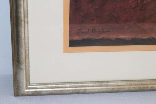 A pair of wonderfully framed (behind glass) "Leaf" illustration prints by Paul Brigham - RS17Sale