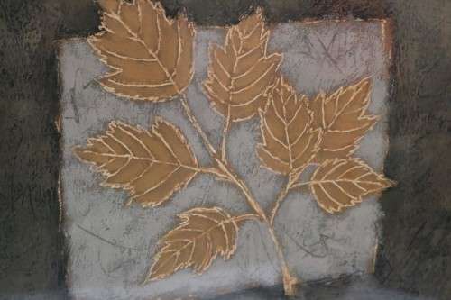 A pair of wonderfully framed (behind glass) "Leaf" illustration prints by Paul Brigham - RS17Sale