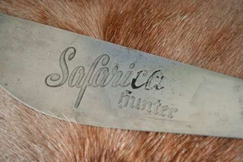 An incredibly rare vintage original German Solingen "Carl Schlieper" Safarica Hunter Machete knife