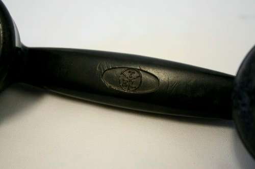 An exceptionally rare antique c1940 "Ericsson" black Bakelite hand-crank ships wall telephone