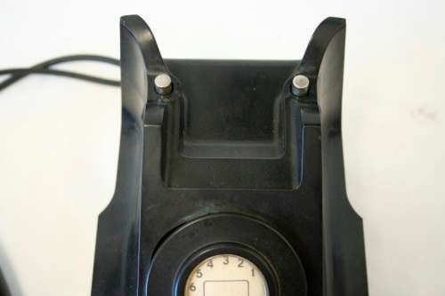 An amazing vintage British made Telephone Manufacturing Company (TMC) black Bakelite crank phone