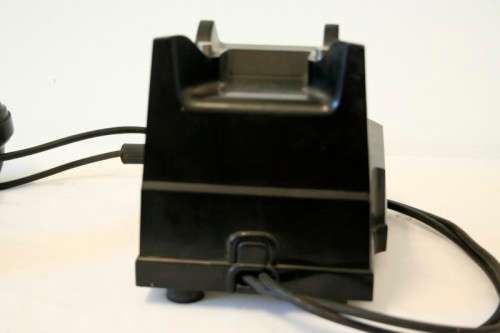 An amazing vintage British made Telephone Manufacturing Company (TMC) black Bakelite crank phone