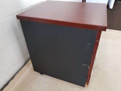 Very useful & practical office pedestal w/ three spacious drawers on its original castors - RS17Sale