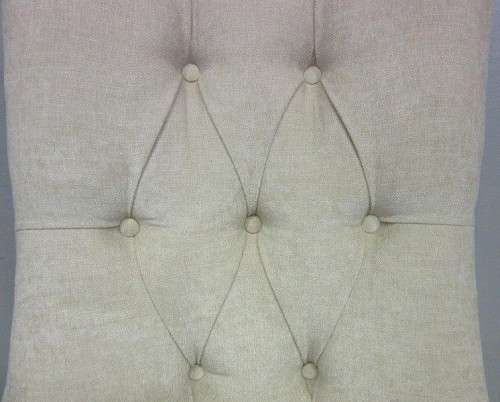 A stylish and beautifully upholstered hi-back occasional chair in a quality linen upholstery fabric