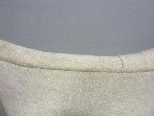 A stylish and beautifully upholstered hi-back occasional chair in a quality linen upholstery fabric