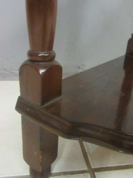 **RS17_Clearance** A tall four-tier Imbuia "Whatnot" display shelf - perfect for that empty corner