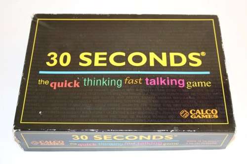 An awesome "30 Seconds" board game - great fun for the whole family!