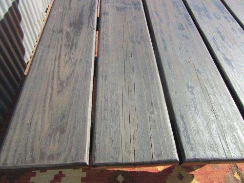 A wonderfully made "Rustic" outdoor table & two-bench set - perfect for a garden or patio- RS17Sale