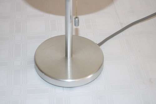 **RS17** A lovely brushed steel desk/ table lamp with a stunning shade in very good condition