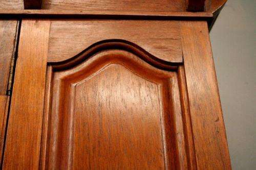 An awesome vintage gentleman's (jongmans kas) wardrobe w/ a large oval mirror & drawer - stunning!!