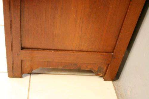 An awesome vintage gentleman's (jongmans kas) wardrobe w/ a large oval mirror & drawer - stunning!!