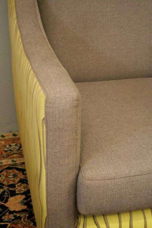 An incredible and very stylish Retro-styled upholstered occasional armchair/ single couch - wow!