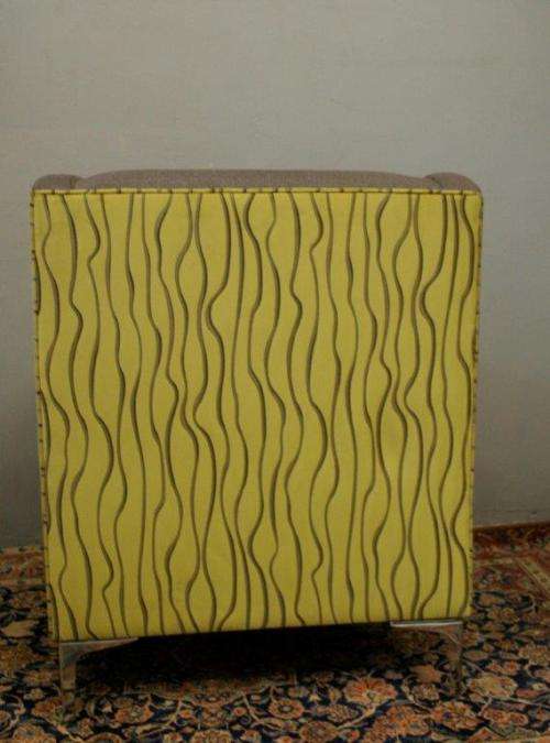 An incredible and very stylish Retro-styled upholstered occasional armchair/ single couch - wow!