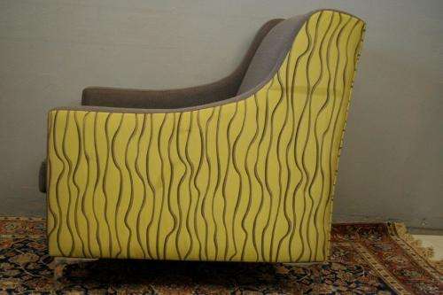An incredible and very stylish Retro-styled upholstered occasional armchair/ single couch - wow!